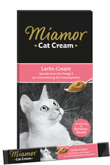 Miamor skystas kačių skanėstas su lašiša Lachs-cream 6x15g kaina ir informacija | Skanėstai katėms | pigu.lt