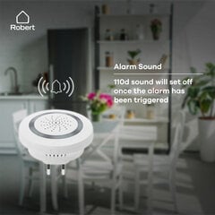 Robert Smart Wi-Fi Išmanioji sirena alarm siren 230V EU (Calex 5025041) kaina ir informacija | Signalizacijos | pigu.lt