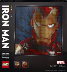 31199 LEGO® Art Marvel Studios Железный человек цена и информация | Конструкторы и кубики | pigu.lt