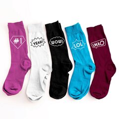 Moteriškų kojinių rinkinys "Phrases" цена и информация | Originalios kojinės | pigu.lt
