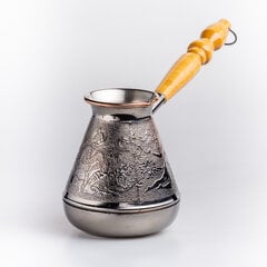 Varinis kavinukas turkiškos kavos ritinėlis puodelis turka cezva ibrik su medine rankena „Iš tolimųjų Rytų“, 480 ml kaina ir informacija | Kavinukai, virduliai | pigu.lt