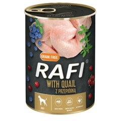 Rafi konservai šunims su putpelių mėsa, 400 g kaina ir informacija | Konservai šunims | pigu.lt