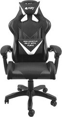 Игровое кресло Fury Avenger L, черное/белое цена и информация | Офисные кресла | pigu.lt