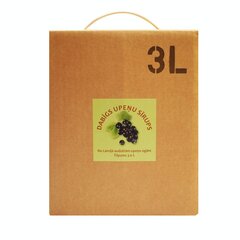 Juodųjų serbentų sirupas, pasterizuotas, maišelyje su dėžute „Naukšēni“, 3,0 l kaina ir informacija | Sultys, nektarai ir sulčių gėrimai | pigu.lt