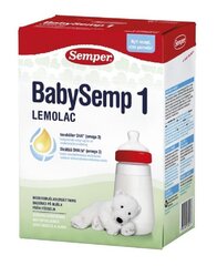 Pieno mišinys Semper Lemolac 1, nuo 0 mėn.,700 g kaina ir informacija | Pradinio maitinimo ir specialios paskirties mišiniai | pigu.lt