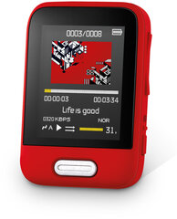 Sencor SFP 7716 RD, 16 GB, raudonas kaina ir informacija | MP3 grotuvai | pigu.lt