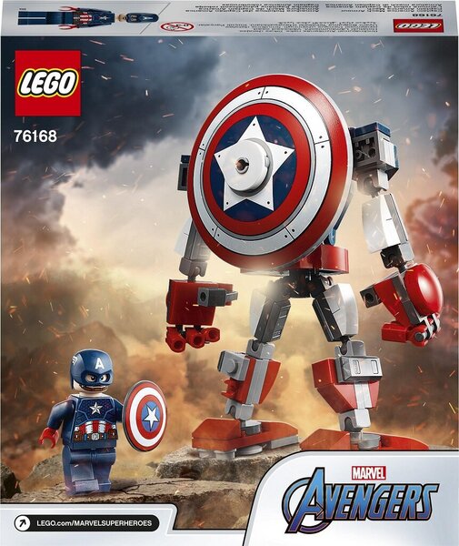 76168 Lego Marvel Avengers Movie 4 Kapitono Amerikos Sarvai Robotas Kaina Pigu Lt