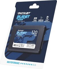 Внутренний жесткий диск Patriot PBE120GS25SSDR цена и информация | Внутренние жёсткие диски (HDD, SSD, Hybrid) | pigu.lt