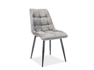 4-ių kėdžių komplektas Signal Meble Chic, pilkas kaina ir informacija | Virtuvės ir valgomojo kėdės | pigu.lt
