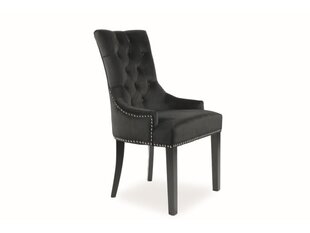 2-jų kėdžių komplektas Signal Meble Edward, juodas kaina ir informacija | Virtuvės ir valgomojo kėdės | pigu.lt