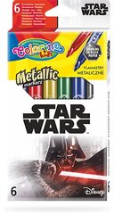 Nuplaunami flomasteriai Colorino Disney Star Wars, 6 metalizuotos spalvos kaina ir informacija | Nuplaunami flomasteriai Colorino Disney Star Wars, 6 metalizuotos spalvos | pigu.lt
