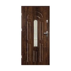 Внешняя дверь Wenus, левосторонняя, орех, 90 см цена и информация | Уличные двери | pigu.lt