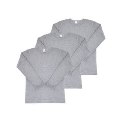 Vyriški marškinėliai Onurel, pilki, 3 poros kaina ir informacija | Vyriški apatiniai marškinėliai | pigu.lt