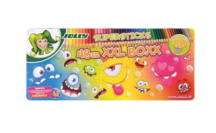 Spalvoti pieštukai Jolly Kinderfest XXL Monsters, 48 spalvos kaina ir informacija | Spalvoti pieštukai Jolly Kinderfest XXL Monsters, 48 spalvos | pigu.lt