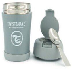 Termosas Twistshake, 350 ml, pilkas kaina ir informacija | Termosai, termorankinės | pigu.lt