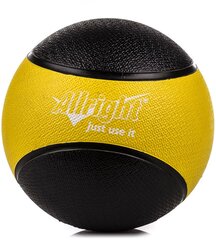 Svorinis treniruočių kamuolys Allright 2 kg, geltonas/juodas kaina ir informacija | Svoriniai kamuoliai | pigu.lt