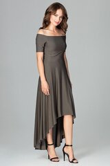 Suknelė moterims Lenitif 120749, chaki kaina ir informacija | Suknelės | pigu.lt