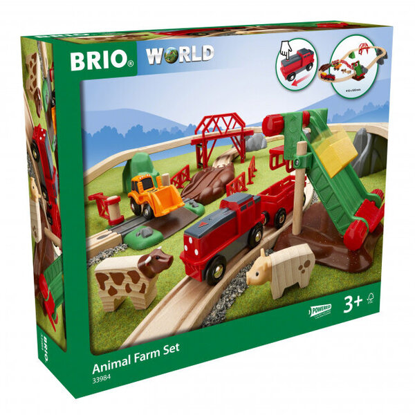 brio animal farm set