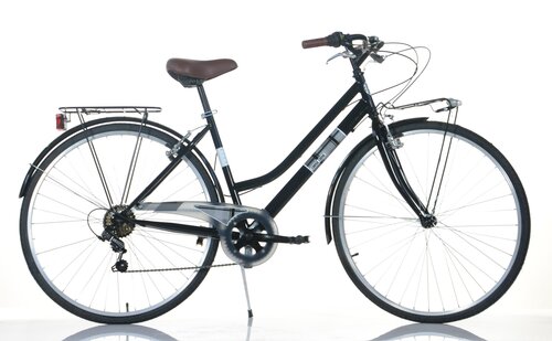 Miesto dviratis Trekking Donna 28", juodas kaina ir informacija | Dviračiai | pigu.lt