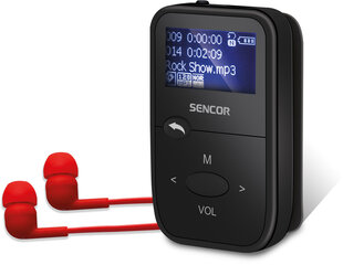 MP3 grotuvas Sencor SFP4408BK, 8GB, juodas kaina ir informacija | MP3 grotuvai | pigu.lt