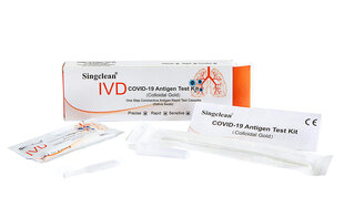 SINGCLEAN greitasis COVID-19 antigeno testas iš seilių (saliva) 1vnt/pakuotė. kaina ir informacija | COVID-19 greitieji testai | pigu.lt
