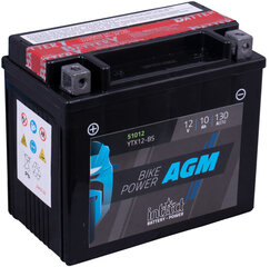Аккумулятор для мотоциклов intAct Battery-Power AGM (YTX12-BS) 10AH (c20) 130A (EN) цена и информация | Мото аккумуляторы | pigu.lt
