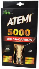 Stalo teniso raketė Atemi 5000 Balsa Carbon kaina ir informacija | Stalo teniso raketės, dėklai ir rinkiniai | pigu.lt