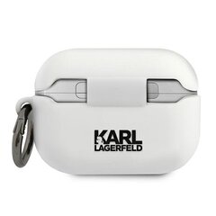 KLACAPSILCHWH Karl Lagerfeld Choupette Head Silicone dėklas Airpods Pro balta kaina ir informacija | KLACAPSILCHWH Karl Lagerfeld Choupette Head Silicone dėklas Airpods Pro balta | pigu.lt