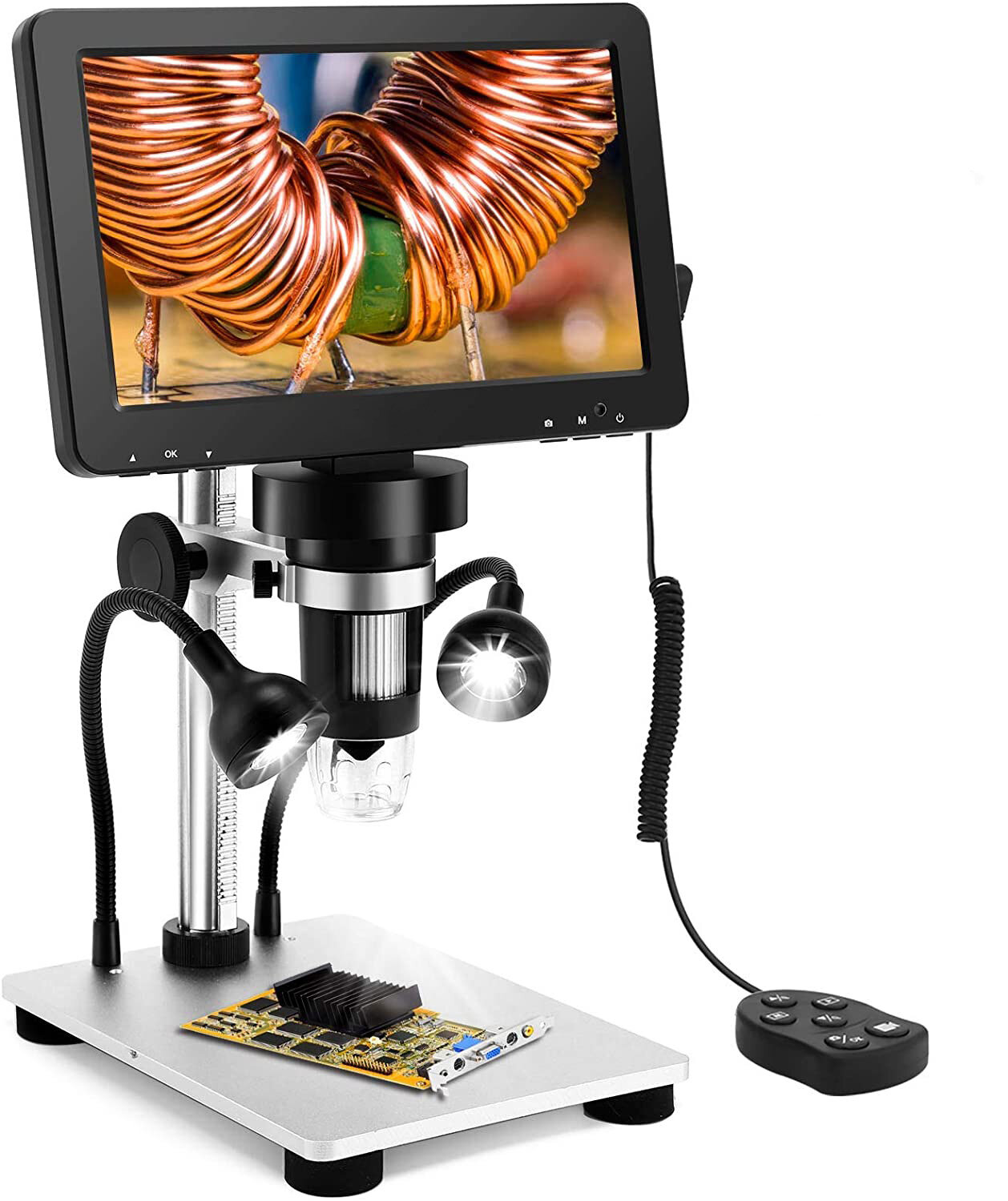 Profesionalus meistrų skaitmeninis mikroskopas skirtas remontui, 1200x kaina | pigu.lt