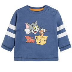 Cool Club marškinėliai ilgomis rankovėmis berniukams Tomas ir Džeris (Tom &amp; Jerry), LCB2300890 kaina ir informacija | Marškinėliai kūdikiams | pigu.lt