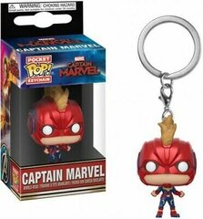 Funko POP! Pocket Keychain: Marvel - Captain Marvel with Helmet kaina ir informacija | Žaidėjų atributika | pigu.lt