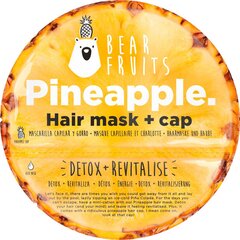 Rinkinys: plaukų kaukė ir dušo kepurė Bear Fruits Pineapple 20 ml kaina ir informacija | Rinkinys: plaukų kaukė ir dušo kepurė Bear Fruits Pineapple 20 ml | pigu.lt