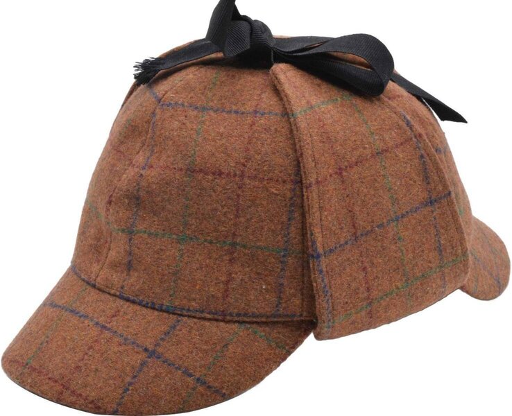 brown deerstalker