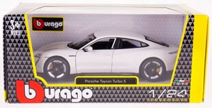 Automodelis Bburago Porsche Taycan Turbo S, 18-21098 kaina ir informacija | Žaislai berniukams | pigu.lt