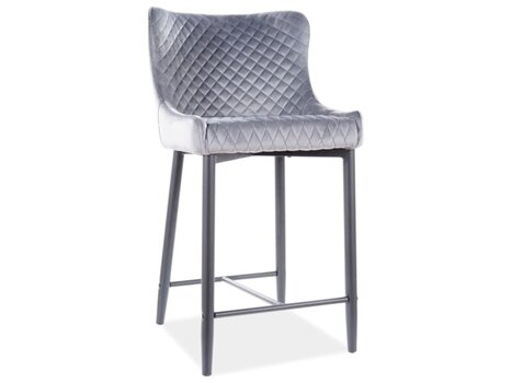 4-ių baro kėdžių komplektas Signal Meble Colin, pilkas kaina ir informacija | Virtuvės ir valgomojo kėdės | pigu.lt