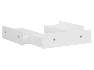 3-ų stalčių komplektas lovai BRW Nepo Plus 160 3S, baltas kaina ir informacija | Stalčiai, patalynės dėžės | pigu.lt