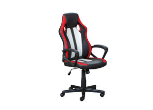 Офисное кресло RacingFun, черный/красный/белый цена и информация | Офисные кресла | pigu.lt