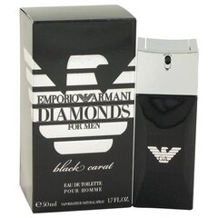Giorgio Armani Emporio Diamonds Black Carat For Men EDT для мужчин 50 мл. цена и информация | Мужские духи | pigu.lt