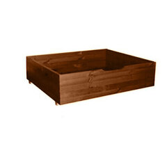 Patalynės dėžė, tamsiai ruda kaina ir informacija | Stalčiai, patalynės dėžės | pigu.lt