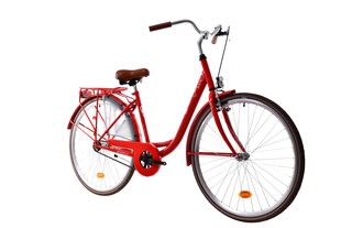 Miesto dviratis N1 Cruiser 1.0 28", raudonas kaina ir informacija | Dviračiai | pigu.lt