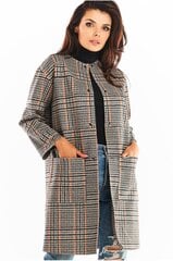 Moteriškas languotas paltas kaina ir informacija | Paltai moterims | pigu.lt