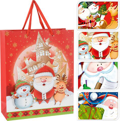 Kalėdinis dovanų maišelis, 26x10x32 cm kaina ir informacija | Dovanų pakavimo priemonės | pigu.lt