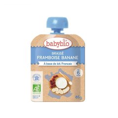 Ekologiška jogurto su bananais ir avietėmis tyrelė Babybio, nuo 6 mėn., 85 g цена и информация | Пюре | pigu.lt