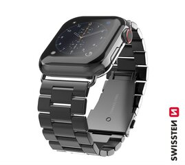 Apyrankė Swissten Metal Strap for Apple Watch 38-40mm, Black kaina ir informacija | Išmaniųjų laikrodžių ir apyrankių priedai | pigu.lt