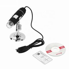 Skaitmeninis mikroskopas 1600x USB kaina ir informacija | Teleskopai ir mikroskopai | pigu.lt