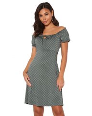 Happy Holly moteriška suknelė Tessan, žalia/pilka kaina ir informacija | Suknelės | pigu.lt