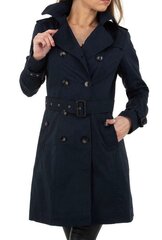 Moteriškas pavasario-rudens paltas, mėlynas kaina ir informacija | Paltai moterims | pigu.lt