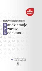 Lietuvos Respublikos baudžiamojo proceso kodeksas kaina ir informacija | Socialinių mokslų knygos | pigu.lt