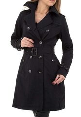 Moteriškas pavasario-rudens paltas, juodas kaina ir informacija | Paltai moterims | pigu.lt