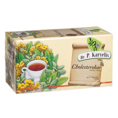 Žolelių arbata Dr. P. Karvelis Cholesterokar, 25x1 g kaina ir informacija | Arbatos ir vaistažolės | pigu.lt